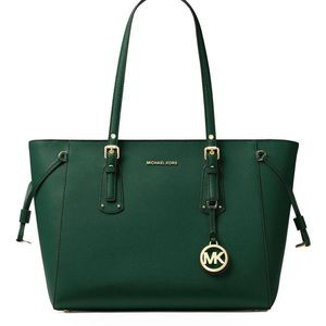 Michael Kors NWT Voyager EW Tote Racing Green